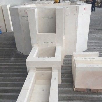 Refractory Glass Smelter AZS Block with 1770°-2000° Refractoriness and 0.3-1% CaO Content