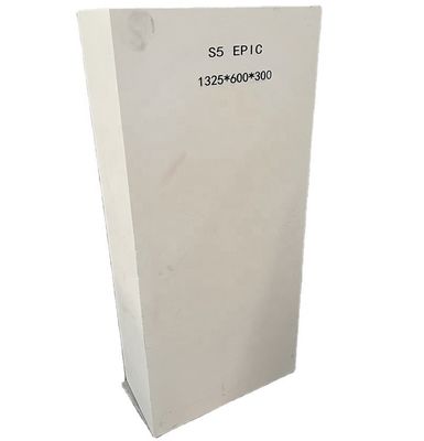 Fe2O3 Content ≤0.1% Refractory Fused Cast S5 EPIC AZS Brick for Ceramic Glaze Furnace