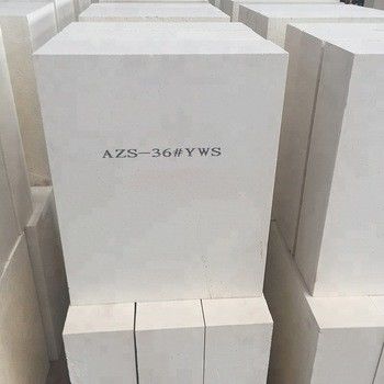 White Fused Cast AZS Brick Refractory for Glass Furnace Standard SiO2 Content 33 36 41
