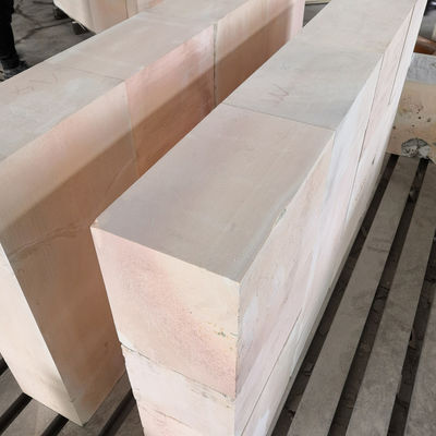 Zircon Corundum Bricks Used in AZS Scrap Glass Industry Furnace with 13% SiO2 Content