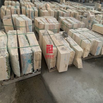 Metal Fusion AZS Brick Glass Kiln Refractory Block with Super-Class Refractoriness
