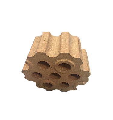 Hot-Blast Furnace High Aluminum Checker Bricks with Bulk Density of 2.0-2.5g/cm3
