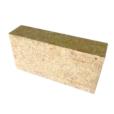 Firebrick Zircon Mullite Refractory Brick for Glass Furnace in White-yellow Color
