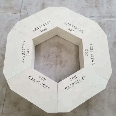 AZS Refractory Bricks for Glass Furnace Apparent Porosity≤1.00%